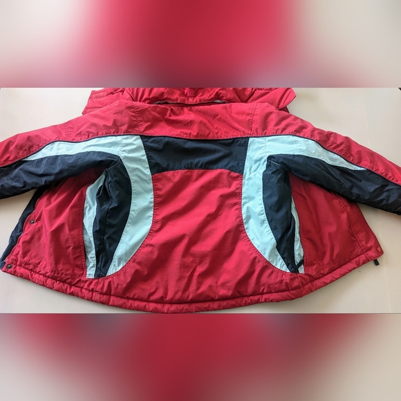 Columbia Sportswear Youth 14-16 Red & Blue Skiing Jacket With Removable Hood. - Picture 4 of 16